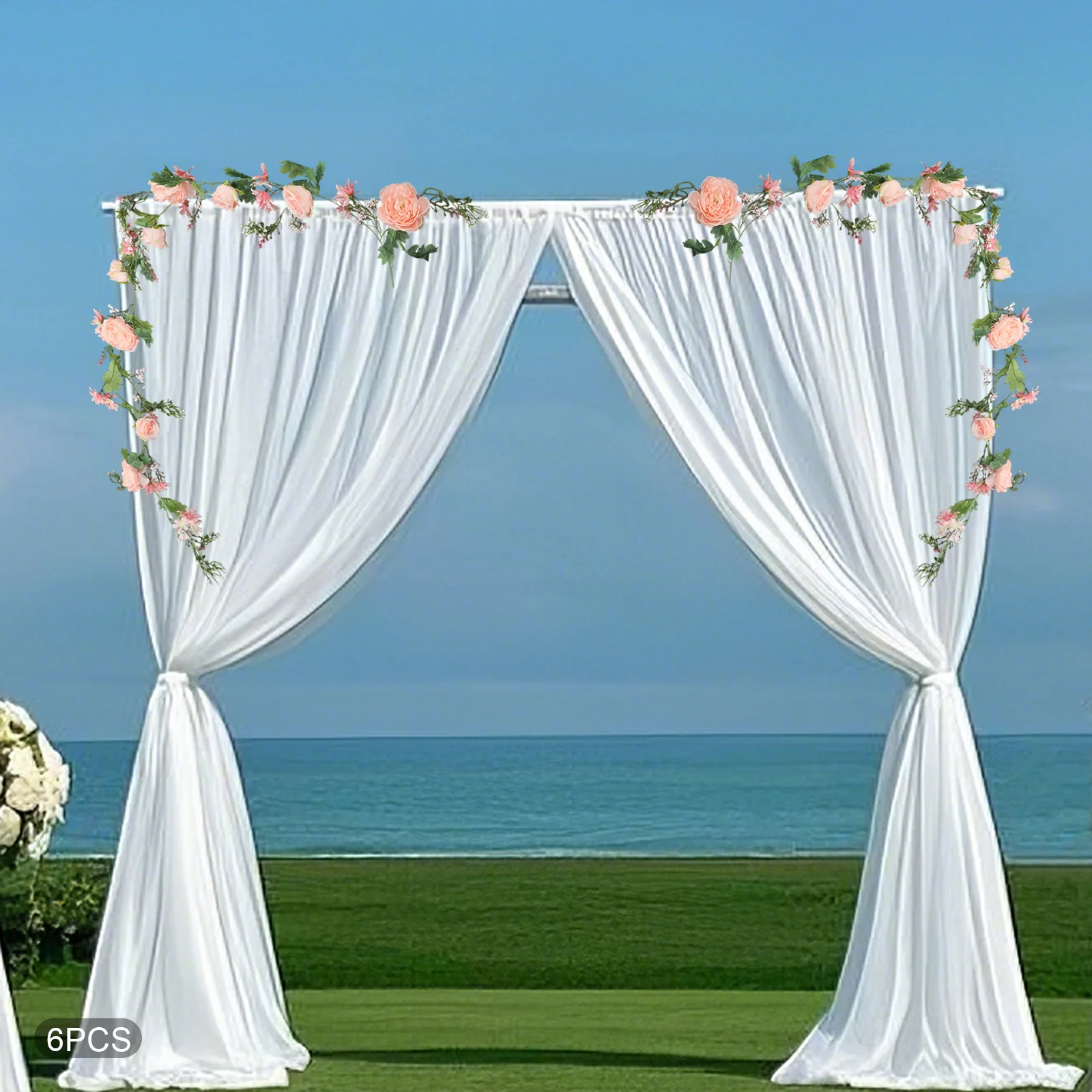 Dekorative Blumen, künstliche künstliche Blumen, Girlande, Blumengirlande für Tür, Hochzeit, Party, Wand, Heimdekoration
