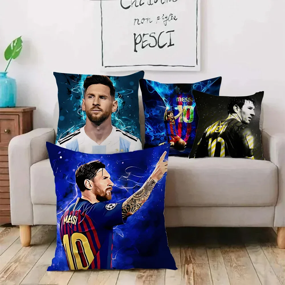 M-MessiS Pillow Covers Cartoon Sofa Decorative Home Double-sided Printing Short Plush Cute Cushion Cover 2
