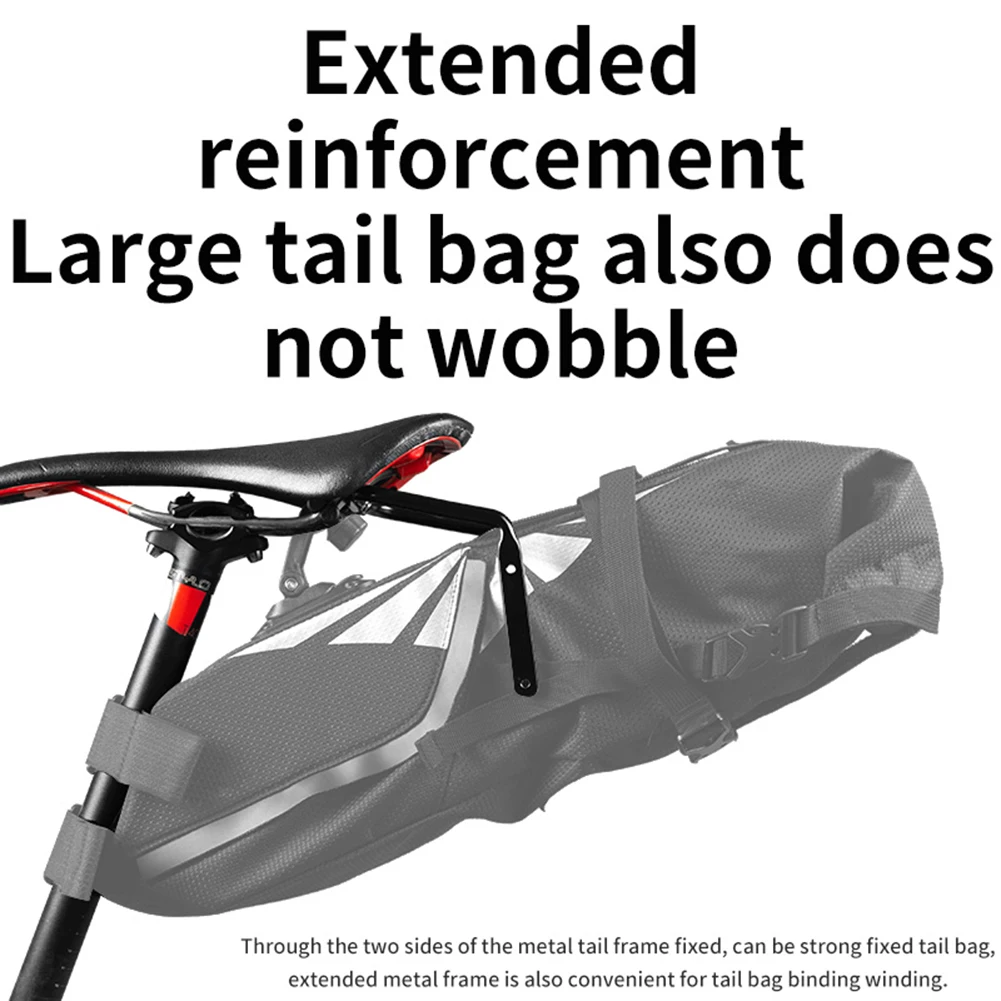 Waterproof Bicycle Saddle Bag Stabilizer Bracket Easy Installation