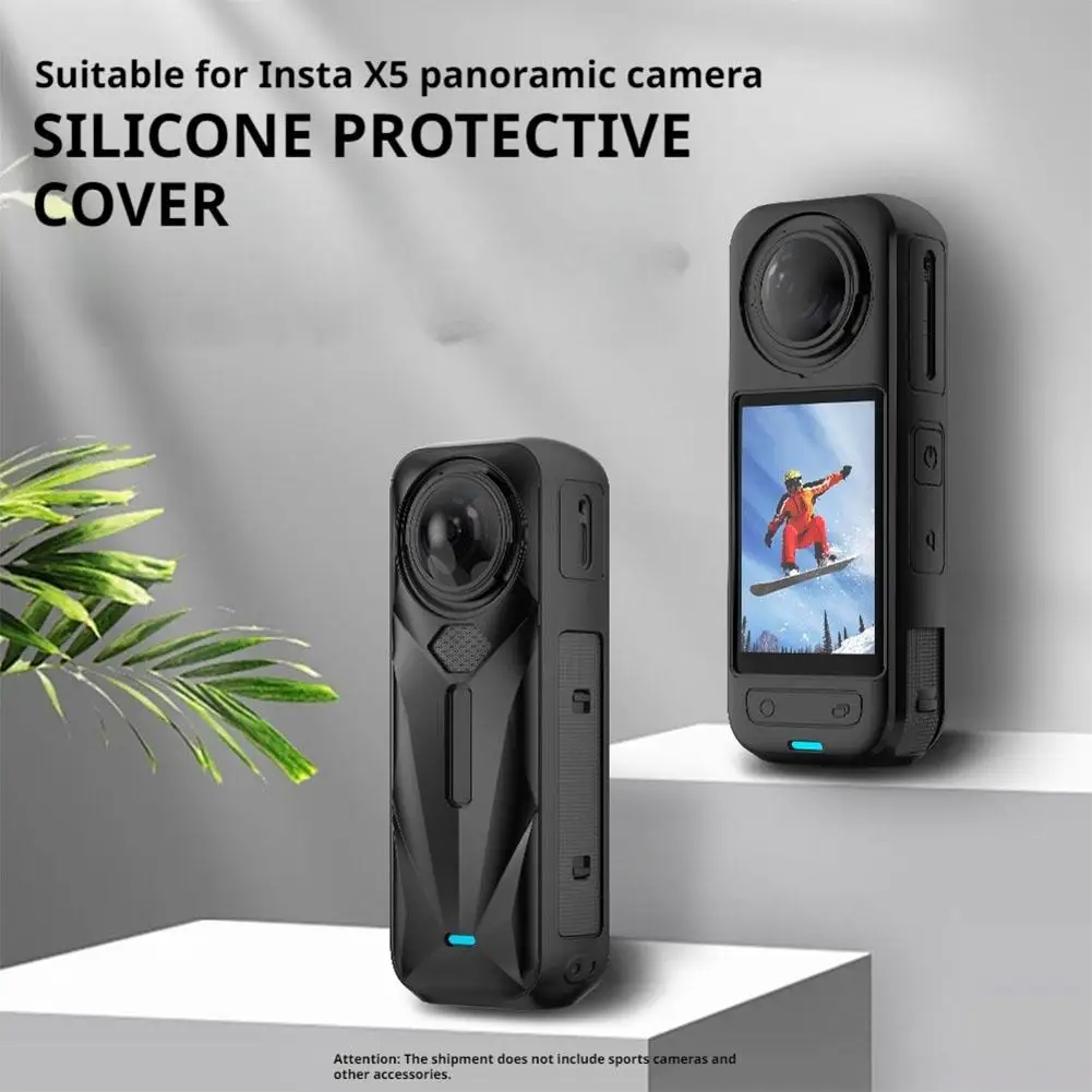 Coque Silicone pour Insta360 X5 – Protection Douce et Précise, détail du logo Insta360.