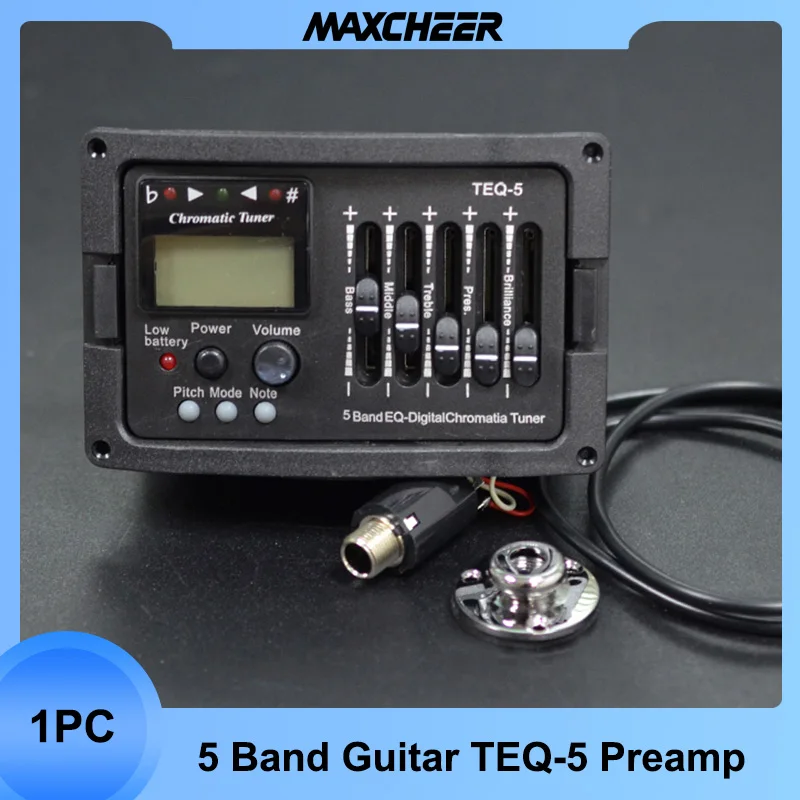 Pickup Eq Preamp Tuner Acoustic Guitar Acoustic Guitar Preamp Eq Equalizer Mic 5 Aliexpress