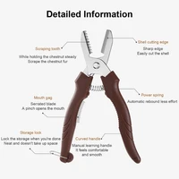 Chestnut Shelling Scissors Multipurpose Nut and Chestnut Peeling Shears Nut Scissors for Cooking Experts Professional 2
