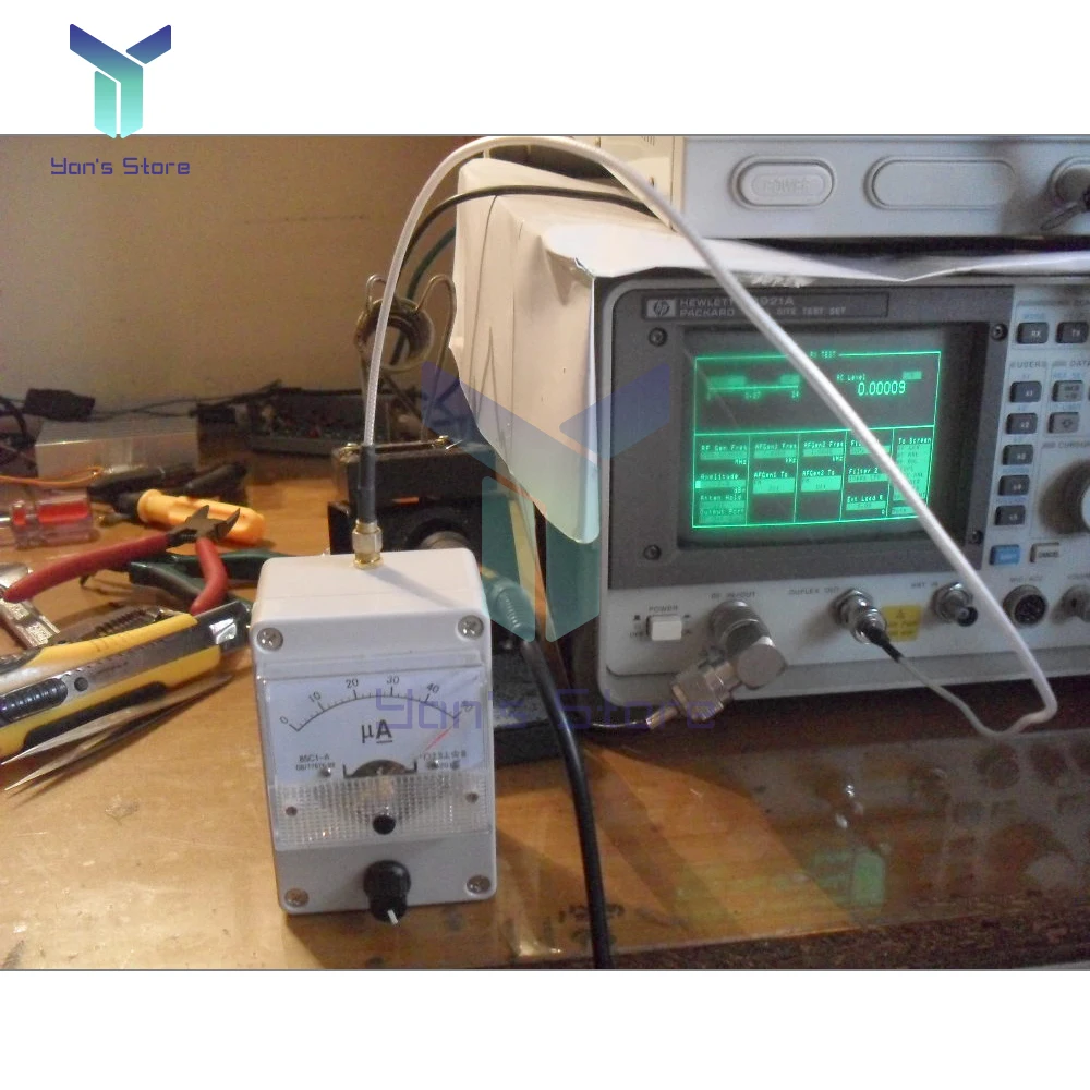 1Pcs New Field Strength Meter 100KHz-1000MHz Field Strength Indicator Meter RF Signal Level Meter + Antenna 4
