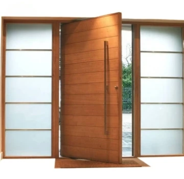 DS US Villa Main Entry Door Modern Design Pivot Wood Doors