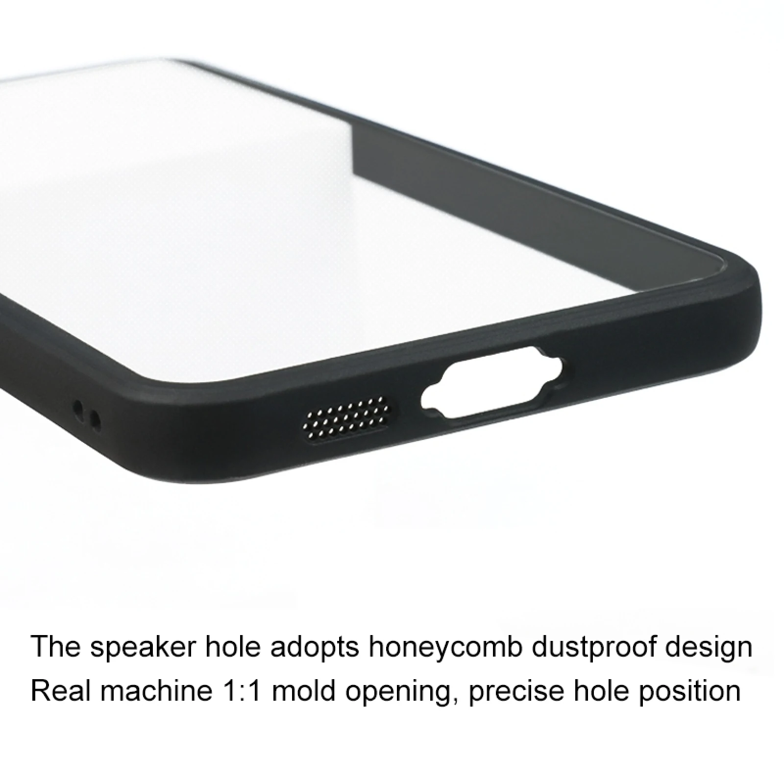 Shockproof TPU Case with Transparent Back Cover and Black Edging