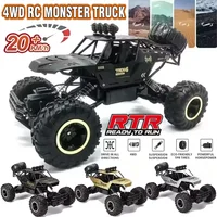 New RC Cars Remote Control Car 1:12/16 Off Road Monster Truck Metal Shell LED Headlights 4WD All Terrain Hobby RC Car Toys Gifts