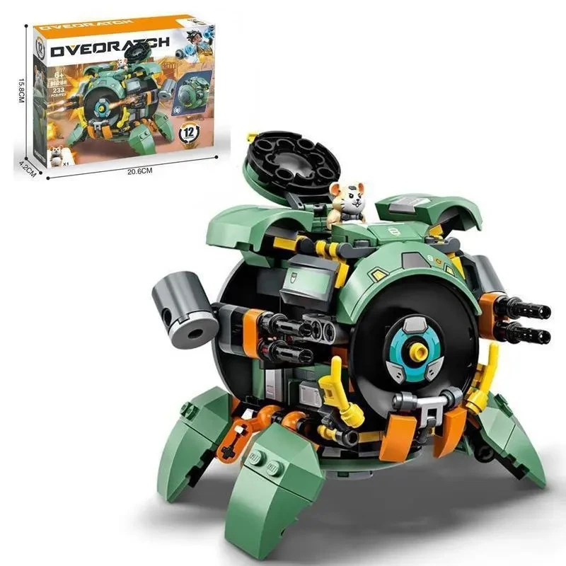 75976 난파공 빌딩 블록 키트, 스팀 게임 마우스 캐릭터, 2 가지 형태의 로봇 벽돌 장난감, 남아 및 여아용 크리스마스 선물