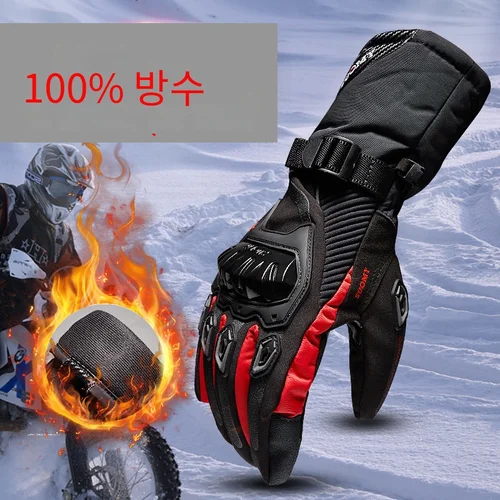 모토 오토바이 장갑, 100% 방수 방풍 겨울 따뜻한 Guantes moto Luvas 터치 스크린 모토 사이즈 Eldiveni 보호 3