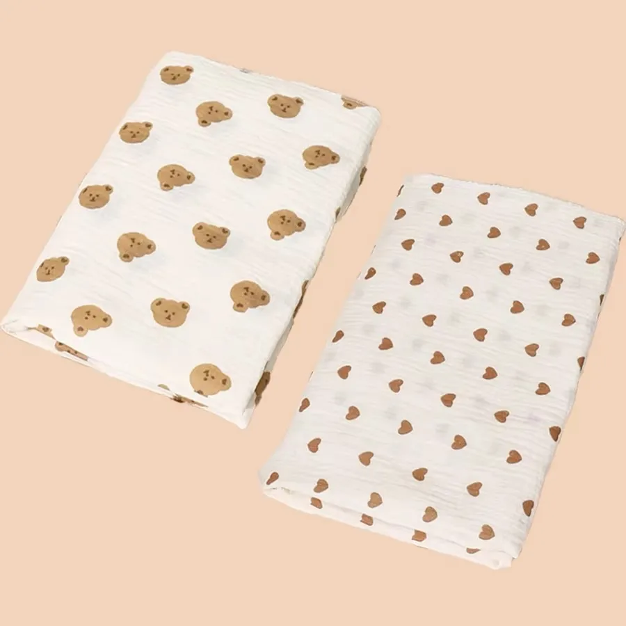2Pc Cotton Muslin Blankets Baby Receiving Blanket for Newborn Muslin Swaddle Wrap Bedding Infant Bath Towel Baby Items 2