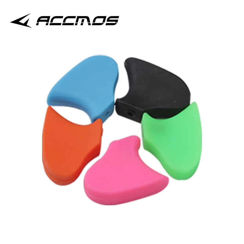 2pcs Archery Silicone/Rubber Finger Guard Spacer Clip Tab Traditional Recurve Bow Hunting Shooting Bowstring Finger Protector archery finger tab
