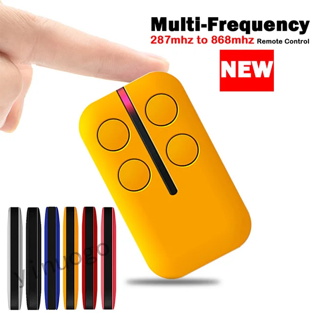Multi-frequency Garage Remote Control For ECOSTAR RSZ1-433 RSE2-433 RSC2-433 Garage Door Opener Key Duplicator 433.92MHz 3