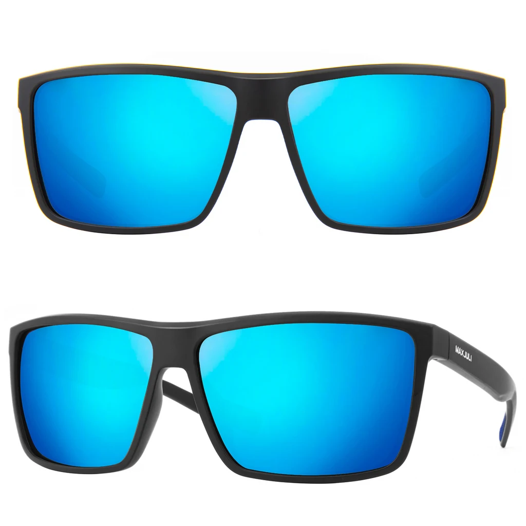 MAXJULI Polarized Big Sunglasses for Men Women with Big Heads UV 400 Protection 8125