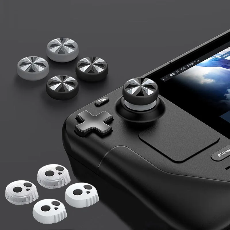Cute Silicone Soft Thumb Stick Grip Cap Controller Joystick Cover Per Valvola Steam Deck Console Di Gioco Thumbstick Case Accessori