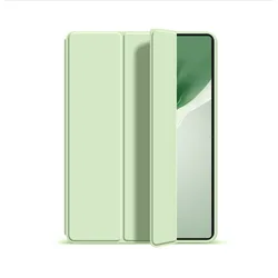 Premium Smart Case - PU Leather Folding Stand Magnetic Cover for Honor MagicPad 2 (Matcha green)