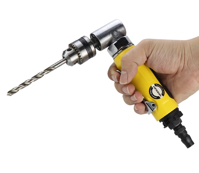 Trapano Pneumatico Ad Angolo Retto - Con Gomito, Per Spazi Stretti