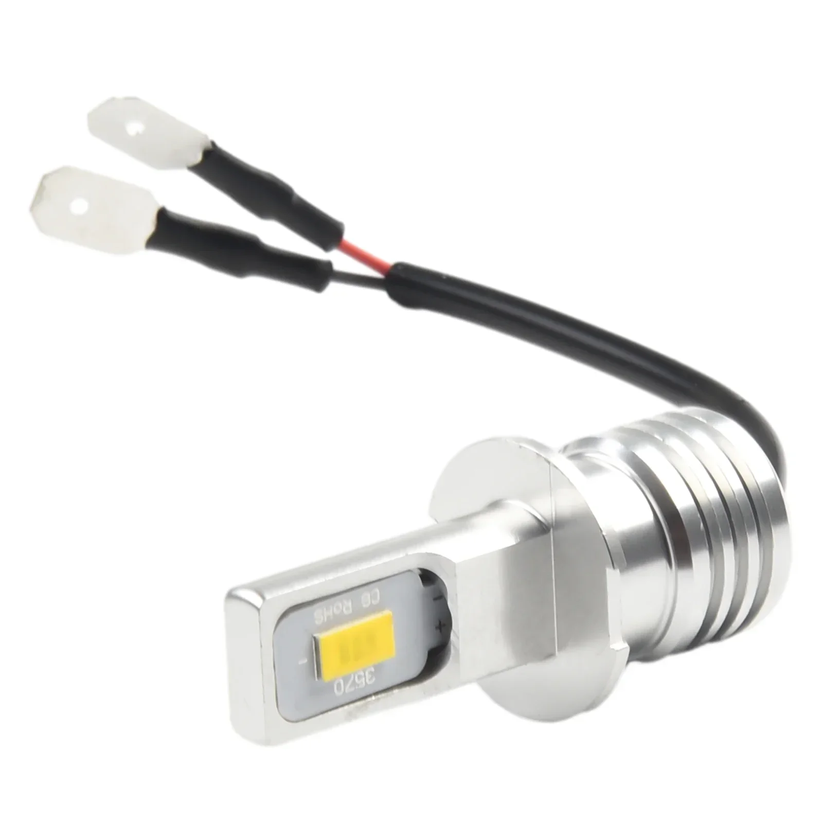 2Pcs H3 LED 안개 전구 변환 키트 슈퍼 밝은 노란색 DRL 램프 3000K 80W 50000H 2000LM 자동 빔 안개 램프