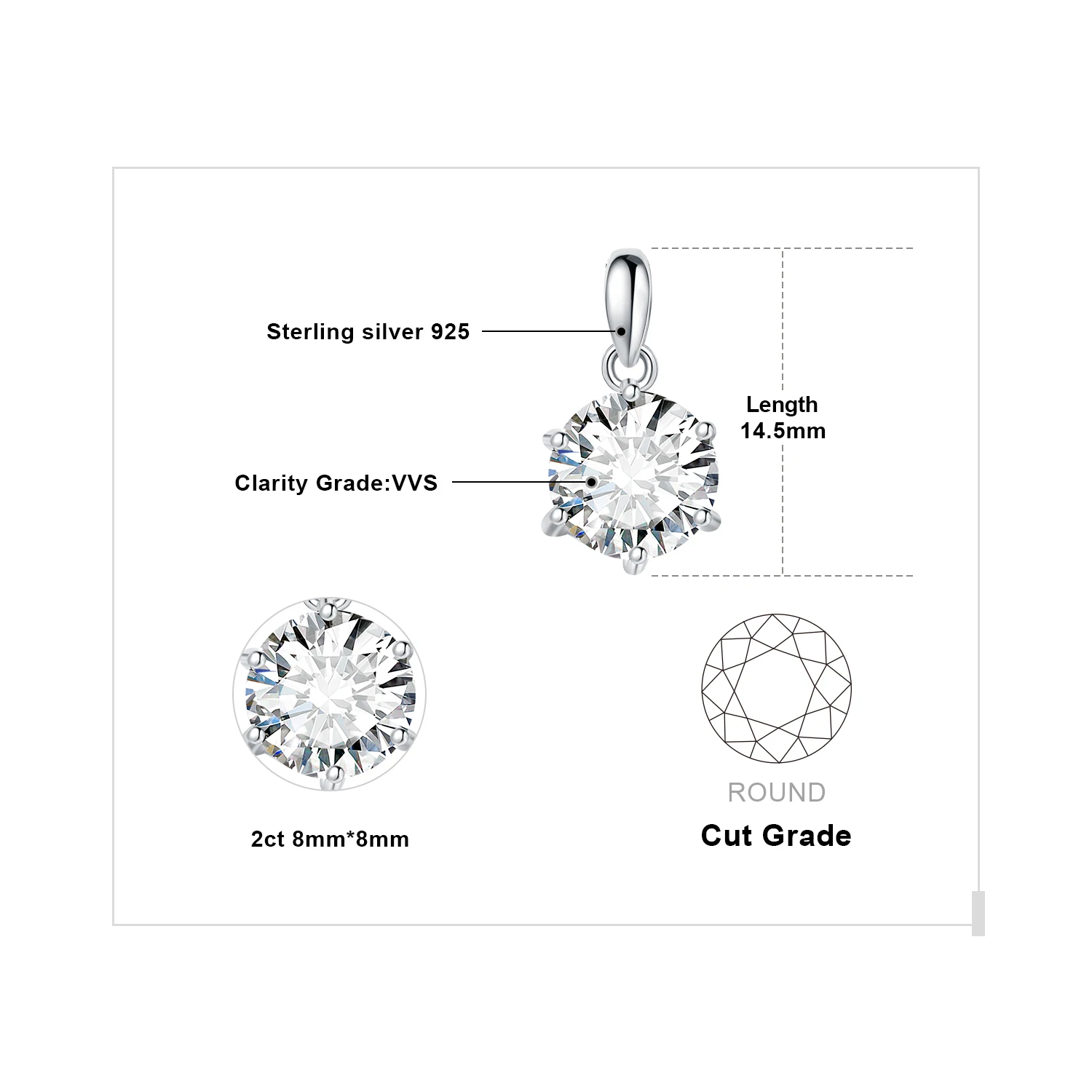 2ct Silver Color