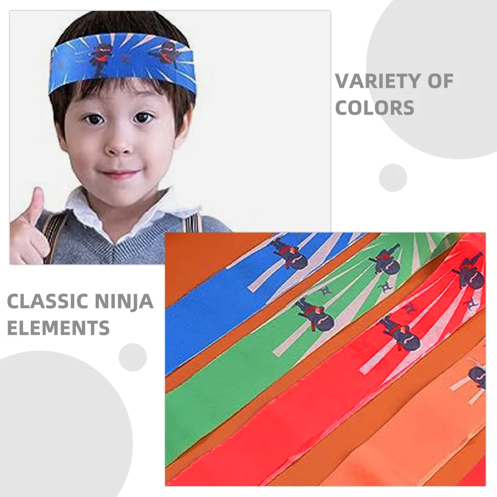 Ninja Headband Decorations Kids Pirate Birthday Party Supplies Karate Japanese Favors Costumes for 2