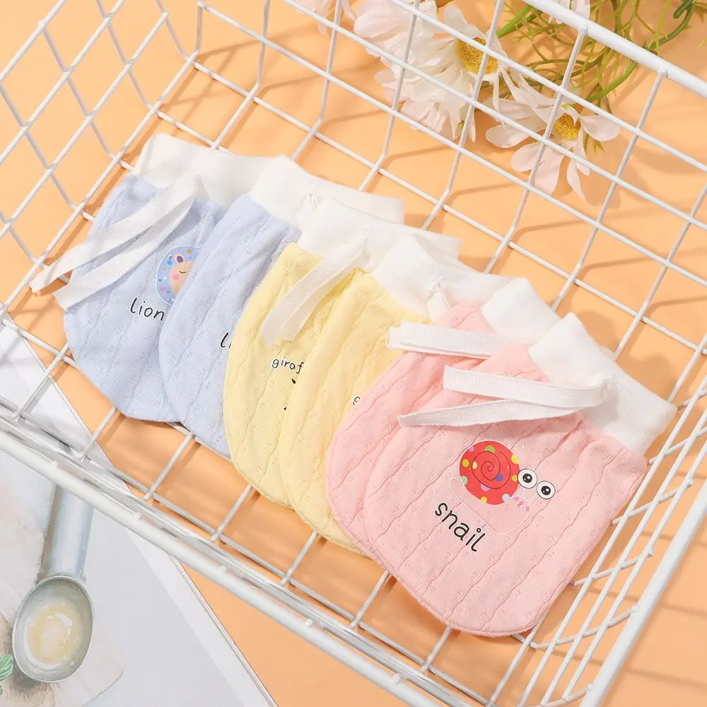 Newborn Baby Anti Scratching Gloves Summer Breathable Protection Face Scratch Mittens Infant Care Product