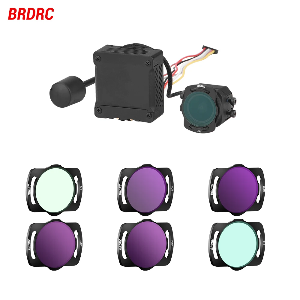 Brdrc Nd Filters For Dji O3 Air Unit Uv/cpl/nd8/nd16/nd32/nd64 Light