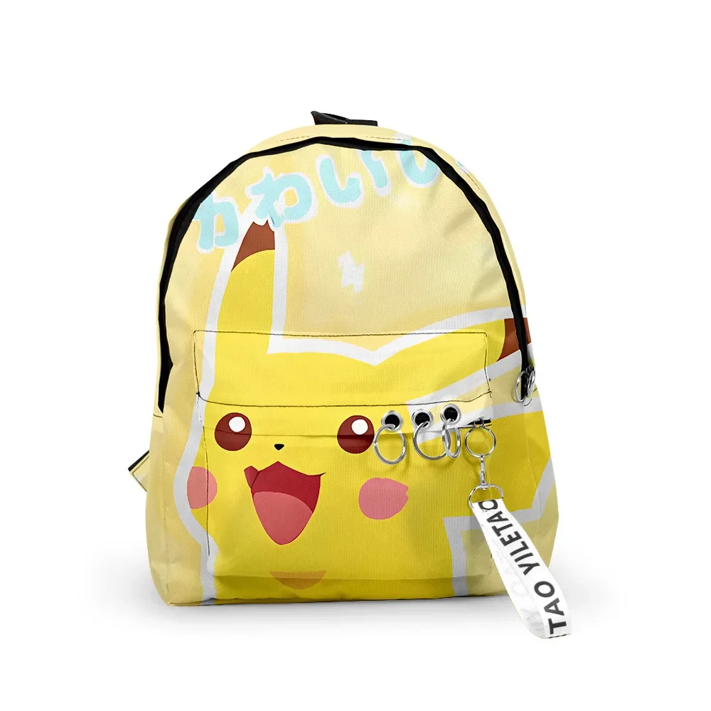 

Pokemon and Pikachu Backpack Student Schoolbag small Capacity Outdoor Backpacks Children's Bags Thin Light Fashion Shoulder Bag