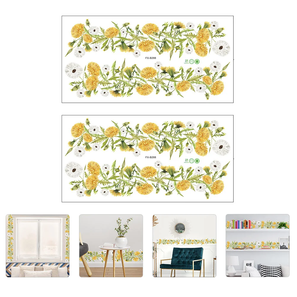Wall Sticker Wallpaper Border Decals Stickers Decal Window Daisy