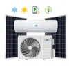 AC/DC Hybrid Solar Air Conditioner Wall Mounted Use New 9000BTU 12000BTU 18000BTU 24000BTU Electric Power 3 Years Room 3