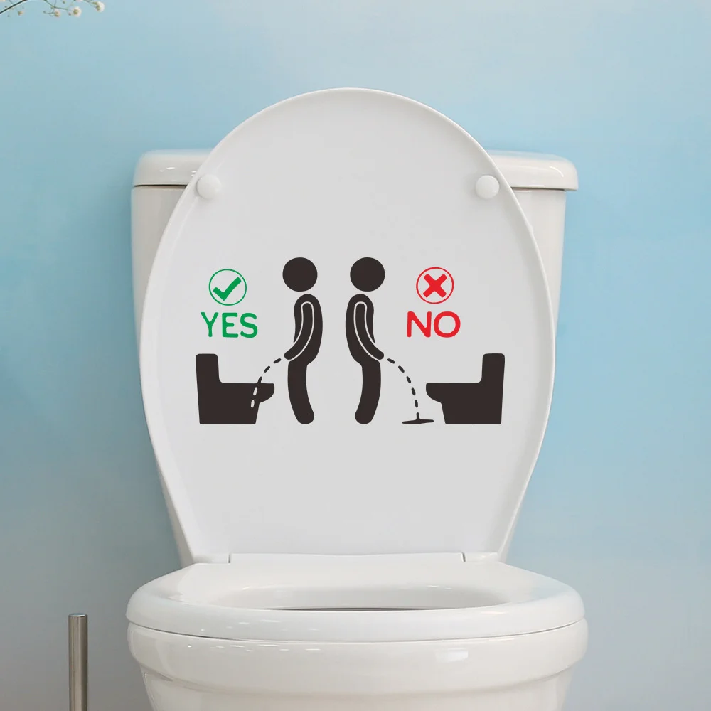Bathroom Toilet Stickers Toilet Decoration Removable 3d Stickers Cartoon Self Adhesive Wall toilet wall stickers toilet stickers vinyl stickers