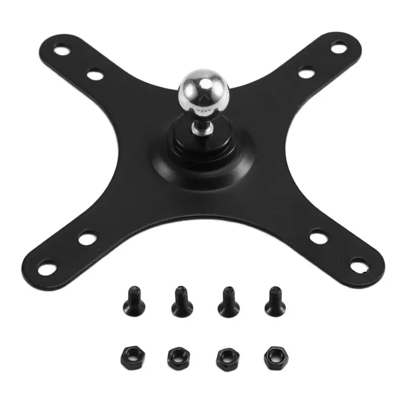 휴대용 모니터용 VESA 장착 브래킷 플레이트가 있는 베스트셀러 벽걸이형 홀더 100X100mm 75X75mm 17Mm 볼 베이스 세트 BLAC
