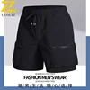 Men's Nylon Ice Silk Cargo Shorts 5-Pocket Summer Quick-Dry Casual Workout Shorts Trendy Zipper Mid-Length Streetwear 2