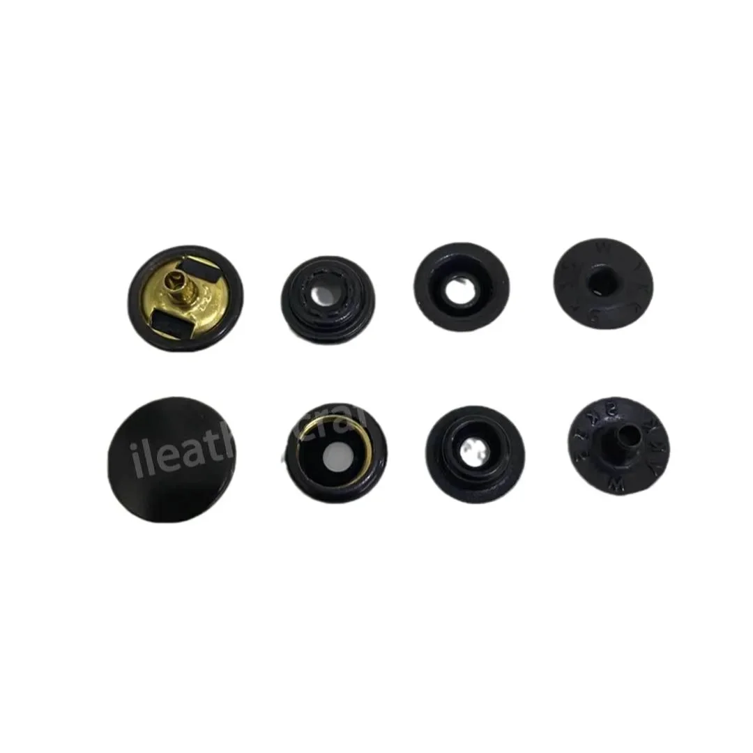 Japan YKK Copper Snap Buttons, O-shaped Spring Buckles, Copper Snap Handmade Leather Accessories 5