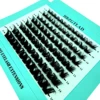 2024 3D Fluffy Cluster Lashes Natural Eyelash extension Volume Individual Lashes Mixed Tray Faux Mink Lashes Cilias Makeup 2