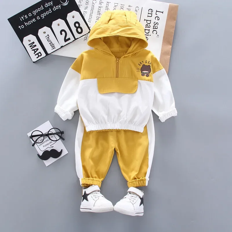 Autumn Baby Boys Girl Clothes Children Hoodies Cartoon Sweatshirt Pants 2Pcs/sets Infant Toddler Casual Clothing Kids Tracksuits kids clothing set girls clothing set boys clothing set kids sweatshirt set boys tracksuits suit boys tracksuits