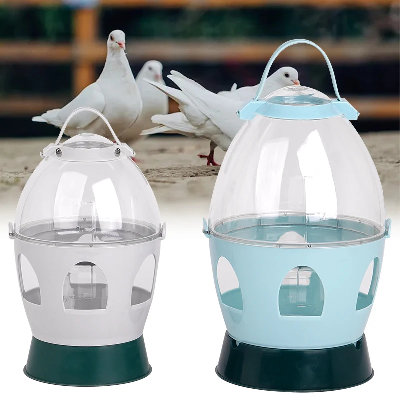 2L/4L Automatic Pigeon Dove Water Dispenser Bird Drinker Feeder Container Durable Plastic Dove Drinker Pet Bird Supplies