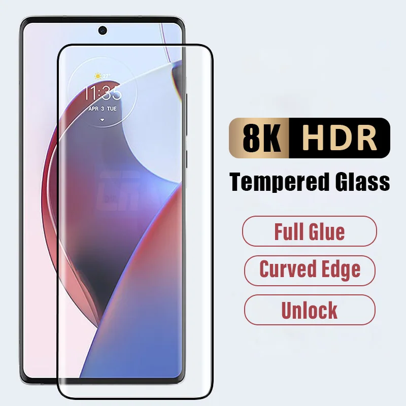 

3D Full Curved Tempered Glass For Motorola Edge 30 Ultra 40 Pro Plus Screen Protector for Moto X40 X30 S30 Pro Protective Film