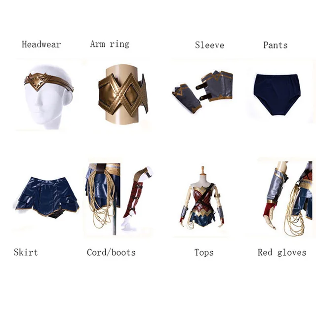 Halloween Wonder Cosplay Diana Prince Costume Adult Women Sexy Leather Slip Dress Suit Superhero Uniform Carnival Party Clothes