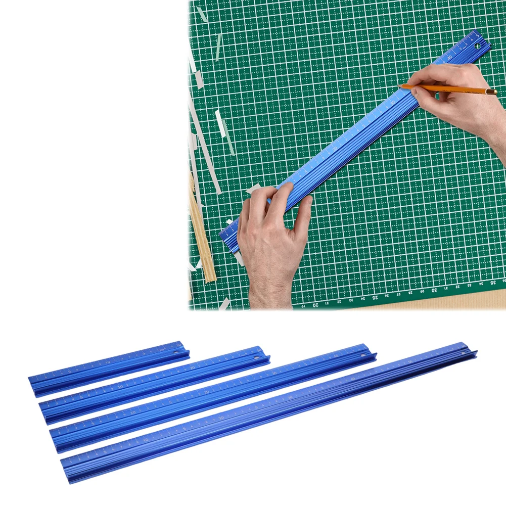Aluminum Alloy Safety Ruler for Drawing and Leather Cutting
