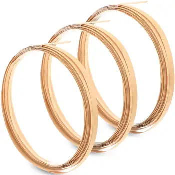 천연 대나무 등나무 껍질 수제 대나무 스트립, DIY 수제 직조 공예 재료, 웨딩 장식, 3 롤 상품 이미지