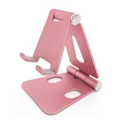 Sleek Adjustable Aluminum Device Stand (Pink)