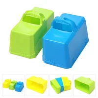 2 Pcs Brick Model Snow Maker Playing with Sand Toy Children Winter Toys Plastic Outdoor Making Mold 1