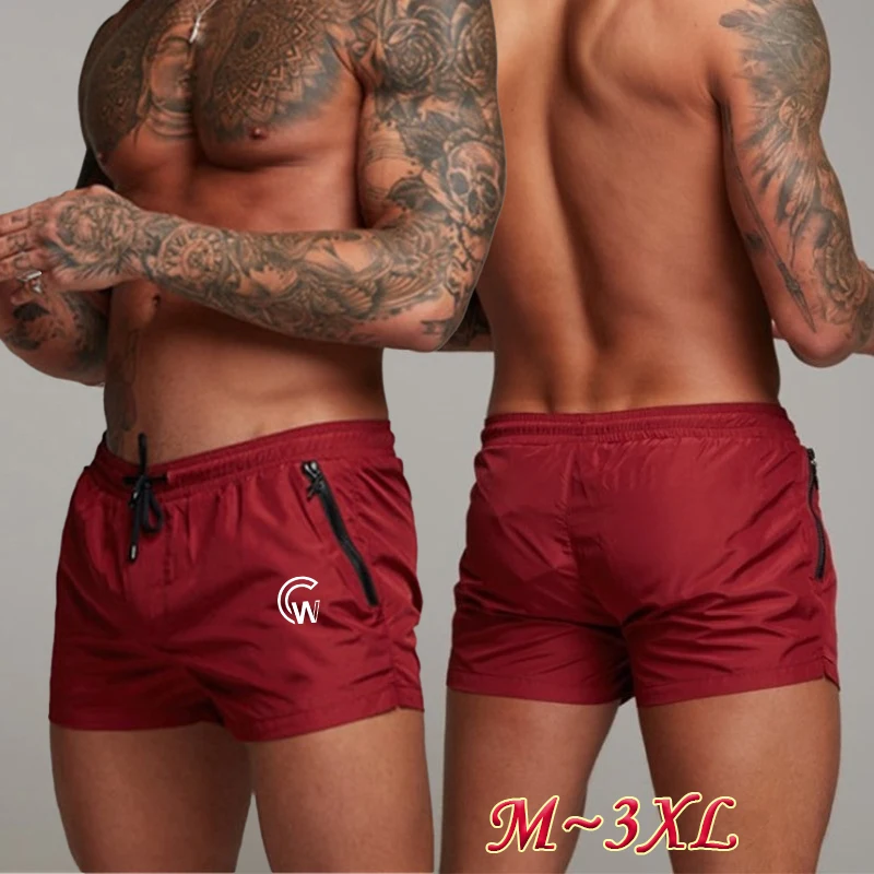 2024 Men's Shorts Summer Fitness Sports Shorts Elastic Waist Quick Drying Shorts Plus Size Ultra Short 50% hot sales summer women shorts stars print quick drying high waist drawstring pockets short pants for fitness