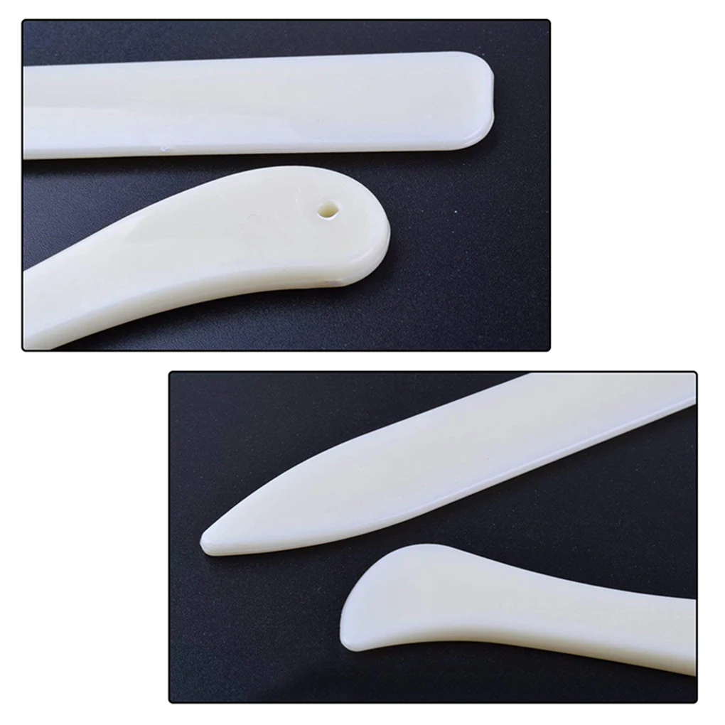 Leather Craft Tools 2pcs/Set Bone Folder For Leather Scoring Folding Creasing Edges Paper Handmade Sewing Accessories