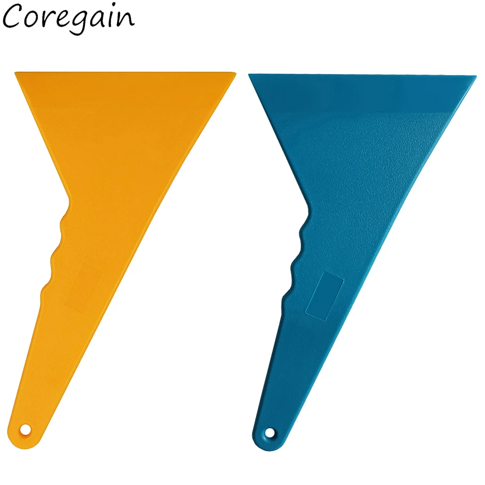 PP Plastic Car Sticker Tools Oblique Mouth Triangular Film Scraper 23*12cm Edge Cleaning Tool Triangle Bubble Squeegee car wrapping tools vinyl squeegee window tinting squeegee automotive film tools