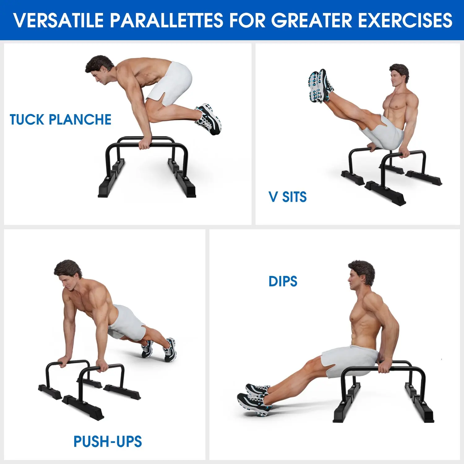 Home Gym Steel Push-Up Bar Stand with Iron Dips Parallel Bars Fitness Equipment for Arm Workout & Strength Training Home Use