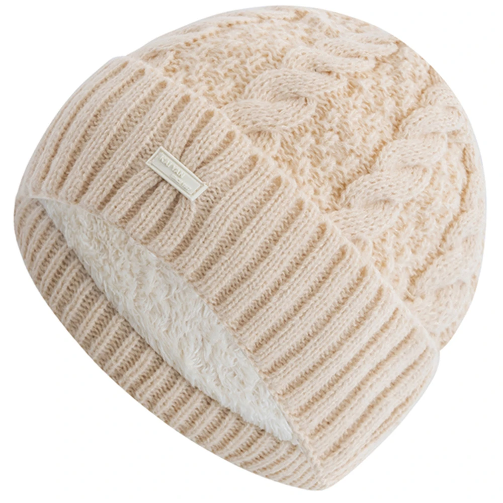 New Unisex Winter Cap Fashion Streetwear Beanie Cap For Men Women,Couple Fleece Lined Warm Knitted Hat