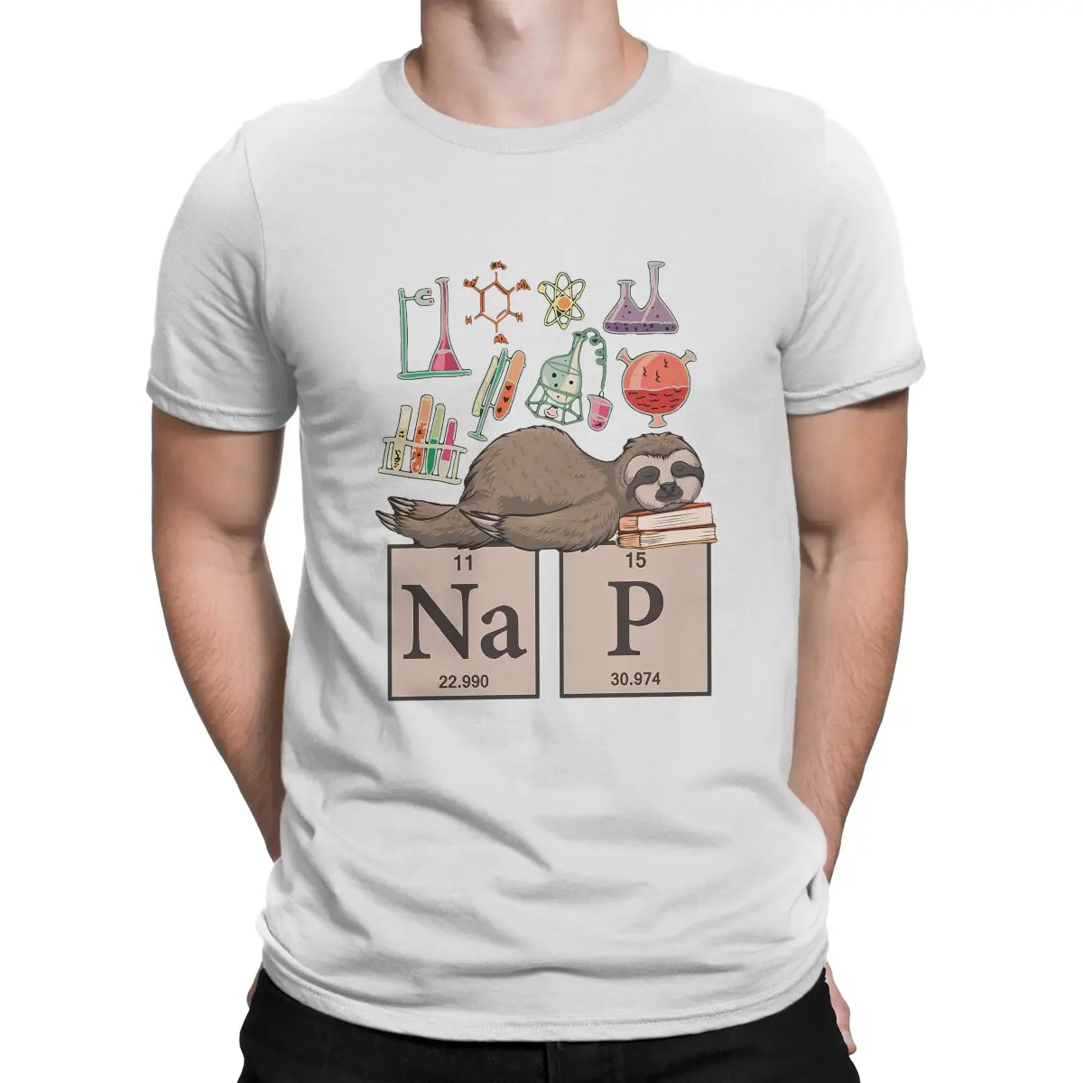 Perioden system der Elemente lustige Chemie Faultier T-Shirt Vintage Gothic  Herren T-Shirt Polyester Herren Kleidung - AliExpress, image size:1200x1200