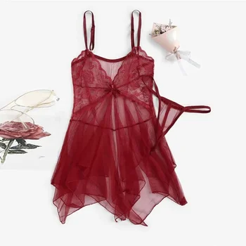 Lingerie sexy per donne belle Fluoroscopia in pizzo da donna Bellezza Tulle Elegante Reverie Lingerie sexy Fantasia Tulle Set intimo