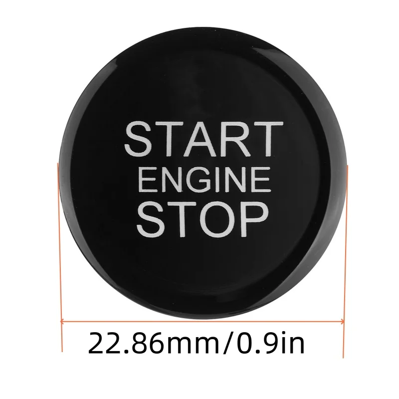 ABS Auto Motor Start Stop Push Button Abdeckung Trim für Alfa Romeo Giulia Stelvio 2017-2019 Zubehör Innen Aufkleber heißer Verkauf – Detail 1