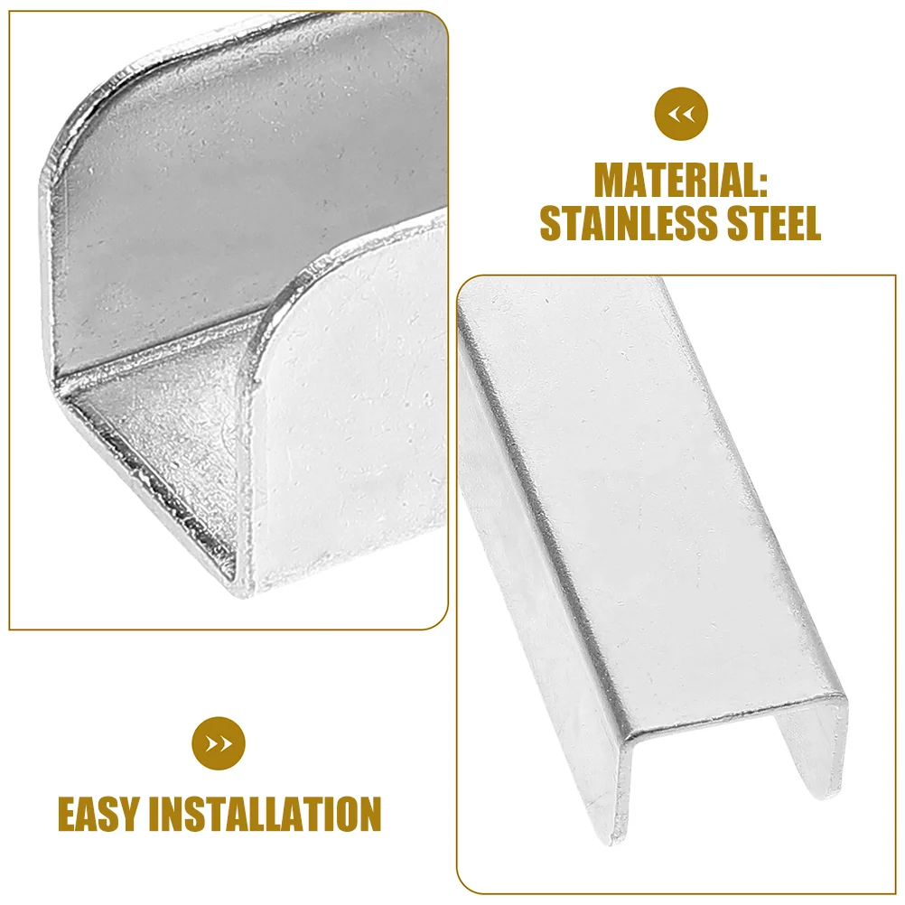 2 Pcs Door Guardrail Pet Gates Accessories Replacement Parts Baby Fence Reinforcement Grooves Fittings Hardware Fastener