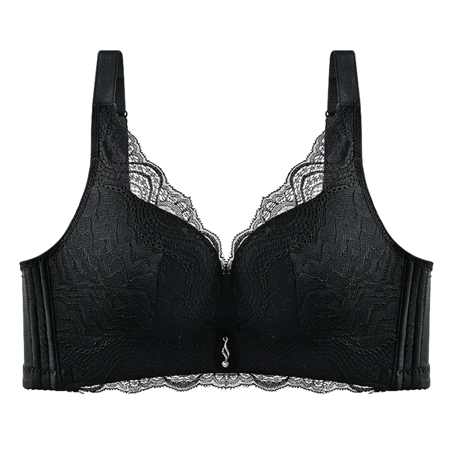 

Women's Comfortable Sexy Lace Comfortable Gathering Top Up Outer Trade No Strapless Sports Bras for Women Sports Bra Cotton